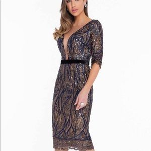 Navy cocktail dress NWT